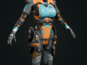sci-fi pilot - ashley 3D मॉडल