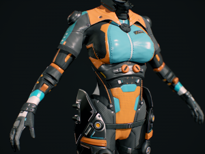 sci-fi pilot - ashley 3D मॉडल
