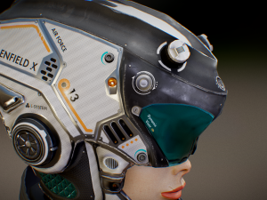 sci-fi pilot - ashley 3D मॉडल