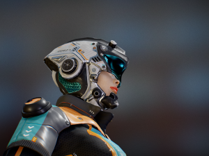 sci-fi pilot - ashley 3D मॉडल
