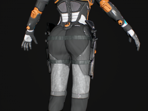 sci-fi pilot - ashley 3D मॉडल