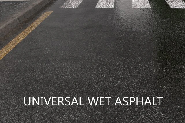 universal wet asphalt 3D Model .c4d .max .obj .3ds .fbx .stl .blend 
