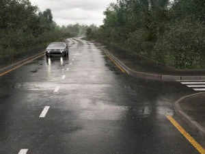 universal wet asphalt 3D Model
