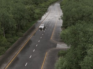 universal wet asphalt 3D 모델