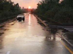 universal wet asphalt 3D Model
