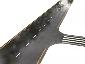 universal wet asphalt 3D Model