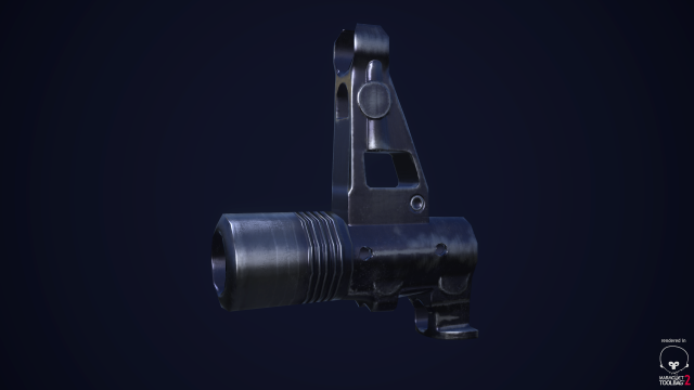 rifle front sight 3D 模型 .c4d .max .obj .3ds .fbx .stl .blend 