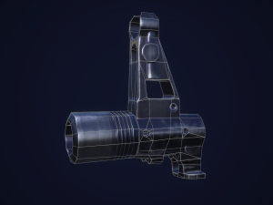 rifle front sight 3D 模型