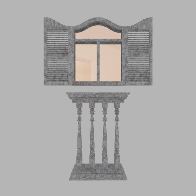 fake window 3D Model .c4d .max .obj .3ds .fbx .stl .blend 