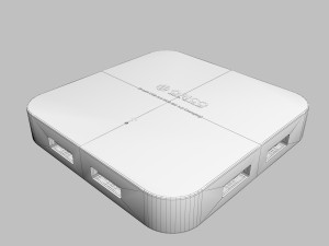 orico usb hub 3D Model