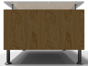 glass table service Model 3D