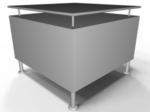 glass table service Model 3D