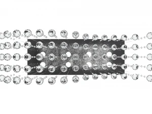 lamp with glass spheres shaped solid s 3D Model