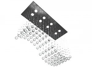 lamp with glass spheres shaped solid s 3D Model