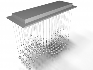 lamp with glass spheres shaped solid s 3D Model