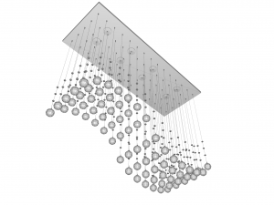 lamp with glass spheres shaped solid s 3D Model