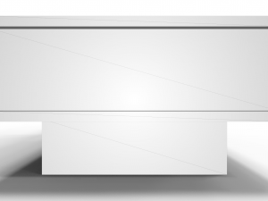 modern wood table with glass cover 3D 模型