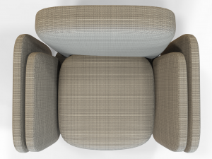 individual modern armchair 3D Model
