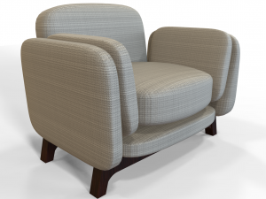 individual modern armchair 3D Model