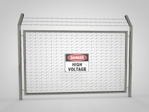 steel fence 3D Model