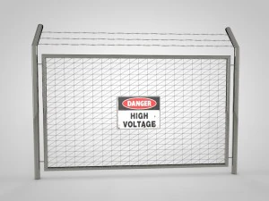 steel fence 3D Model