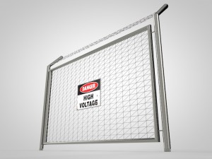 steel fence 3D Model