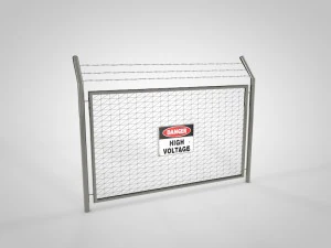 steel fence 3D Model