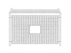 steel fence 3D Model