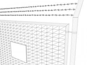 steel fence 3D Model