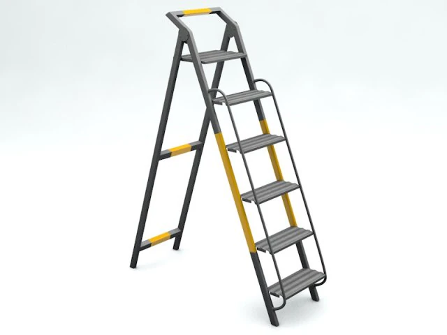 ladder 3D Model .c4d .max .obj .3ds .fbx .stl .blend 