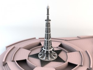 minar-e-pakistan lahore Modelo 3D