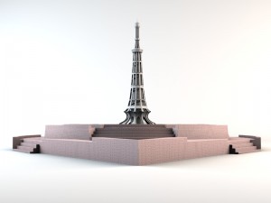 minar-e-pakistan lahore Modelo 3D