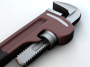 pipe wrench low poly 3D Model