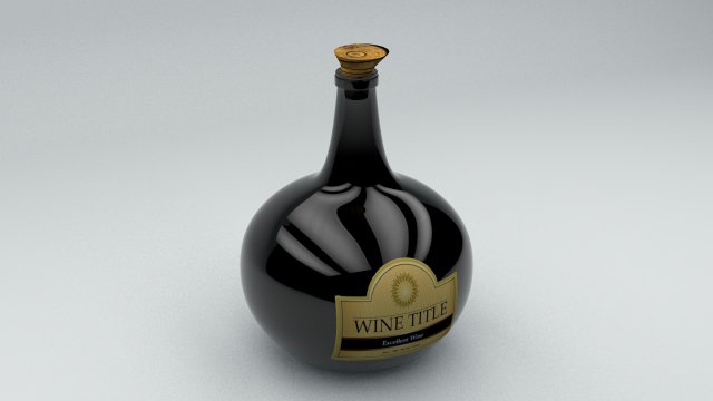 dutch onion bottle 3D Модель .c4d .max .obj .3ds .fbx .stl .blend 