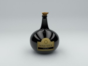 dutch onion bottle 3D Модель