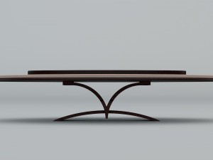 office table with chairs 3D 模型
