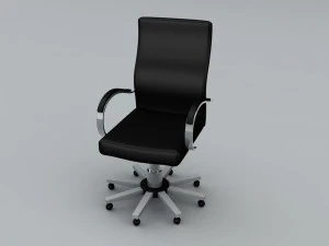 office table with chairs 3D Model