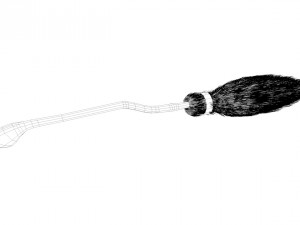 flying broom stick nimbus 2000 3D Model