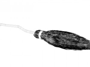flying broom stick nimbus 2000 3D Model