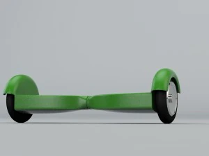 girl hoverboard rider 3D Model