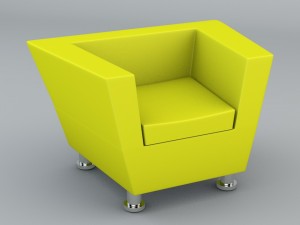 sofa and table Modèle 3D