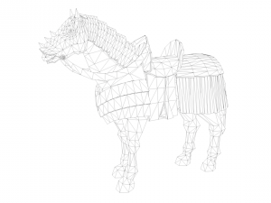animated horse 3D Model