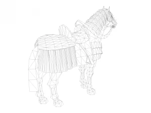 animated horse 3D Model