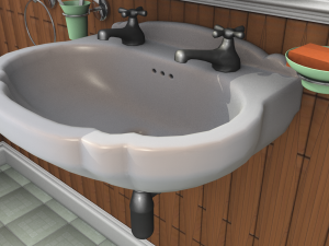 bathroom 3d 3D मॉडल