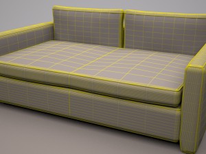 sofa denmark 3D 模型