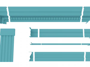 extensible moldings 3D Model