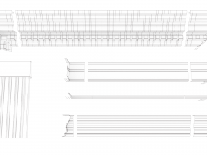 extensible moldings Model 3D