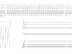 एक्स्टेंसिबल मोल्डिंग 3D मॉडल
