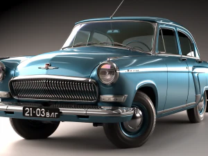 gaz volga 21 3rd series 1962 3D Model