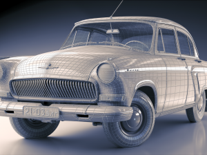 gaz volga 21 3rd series 1962 3D Model